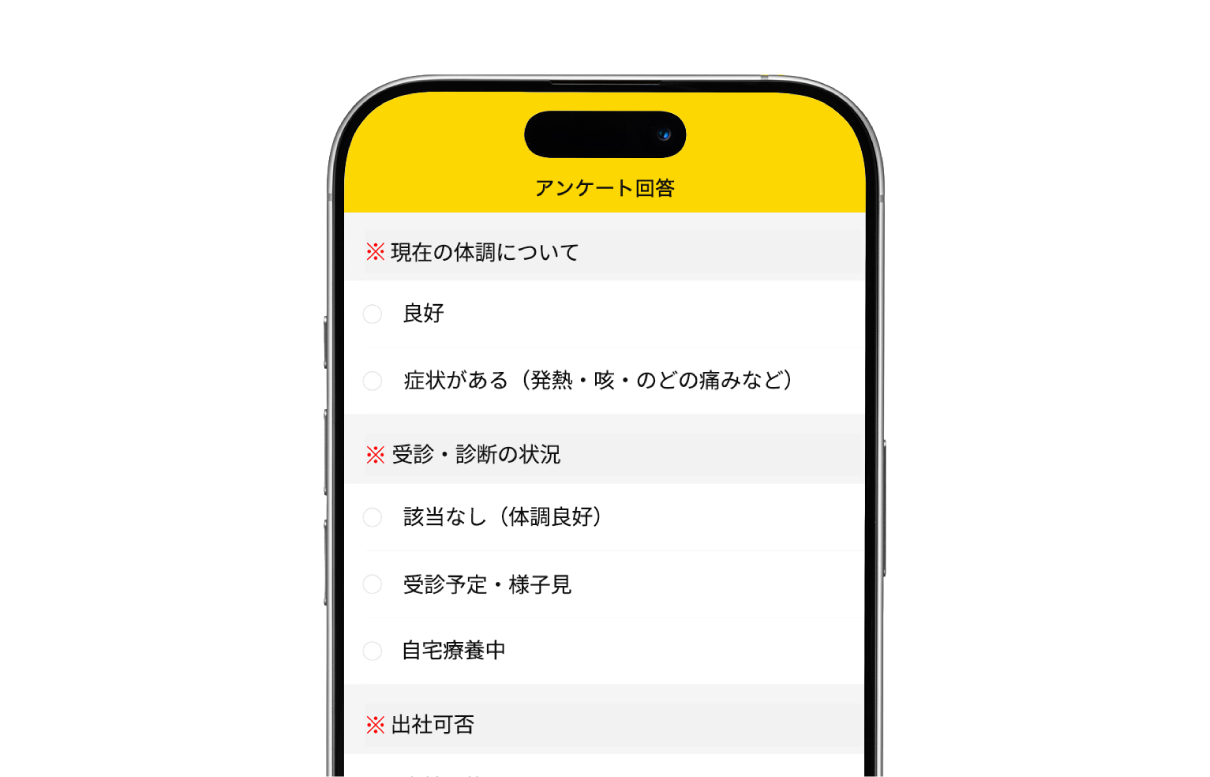 アンケート配信