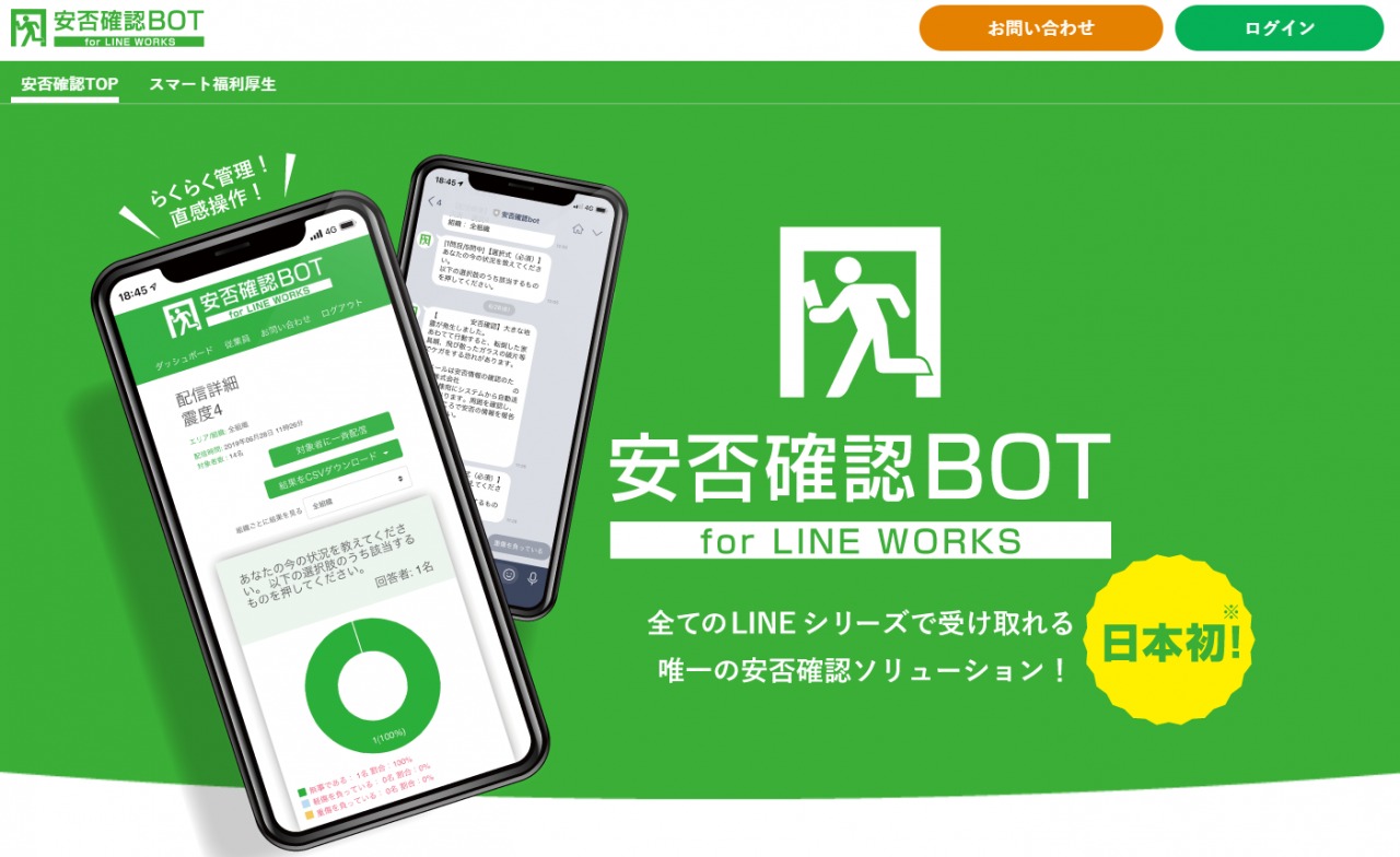 【安否確認システムを比較】LINE WORKSと安否コール